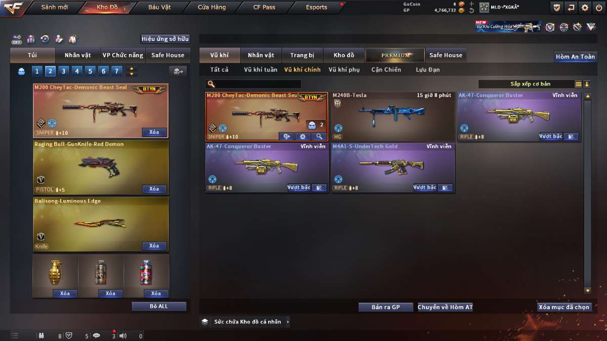 shop acc cf uy tin gia re